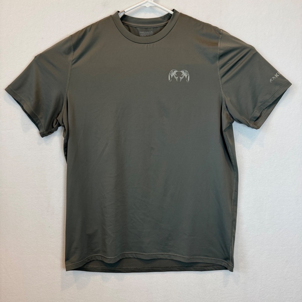 KUIU AP Tech Performance‎ Shirt Mens XL Gray Short Sleeve Ultralight Hunting Tee